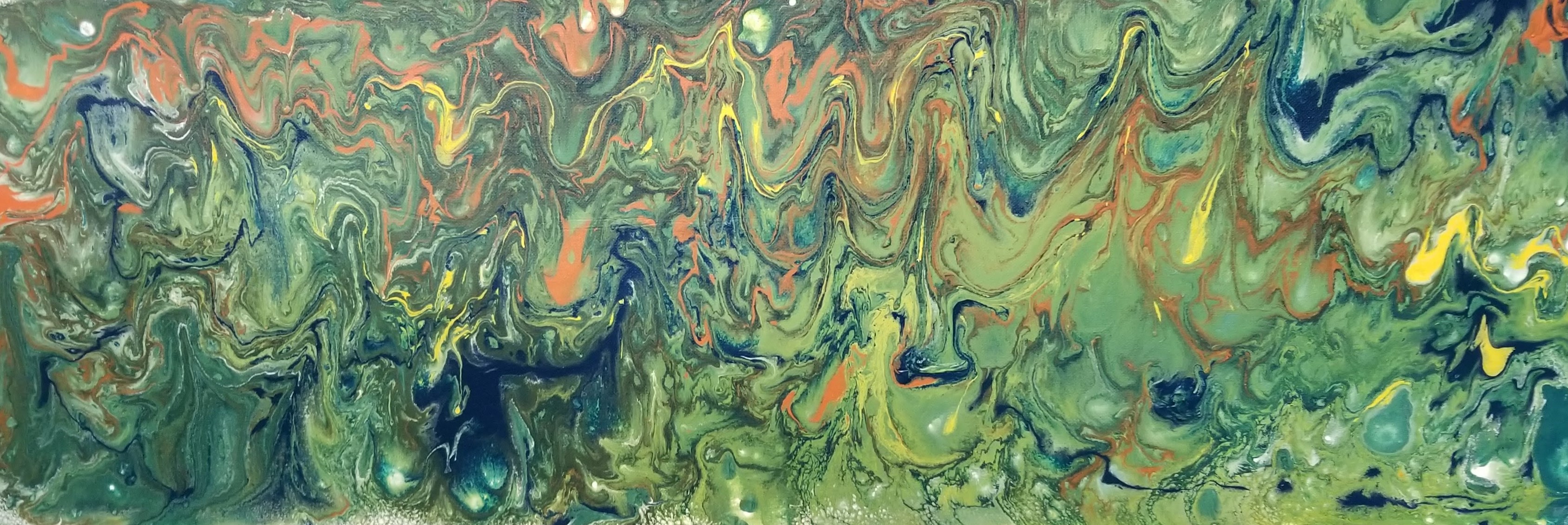 Green Water Pouring